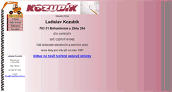 Desktop Screenshot of kozubikstavebni.cz