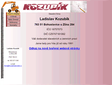 Tablet Screenshot of kozubikstavebni.cz